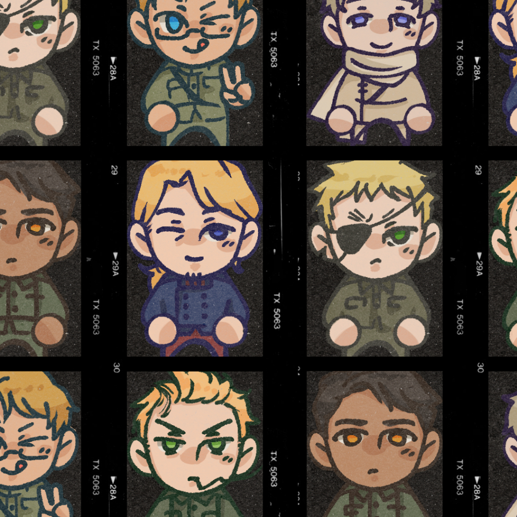 HETALIA WORLD STARS ACRYLIC PHONESTRAPS [america, england, france, russia, netherlands, indonesia]