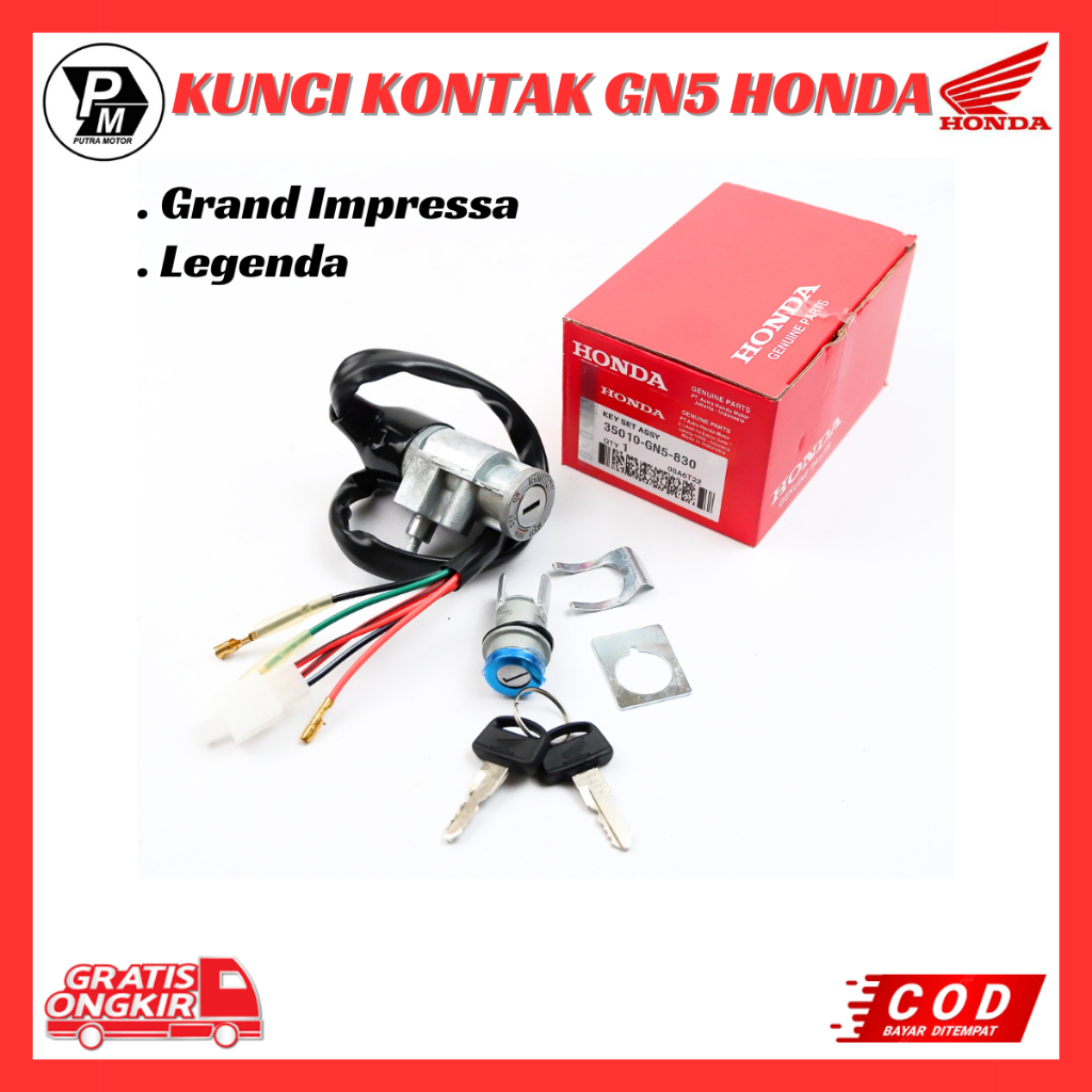 Kunci Kontak Ori Honda Grand - Kunci Kontak Motor Honda Astrea Grand / Astrea Legenda / Impressa GN5