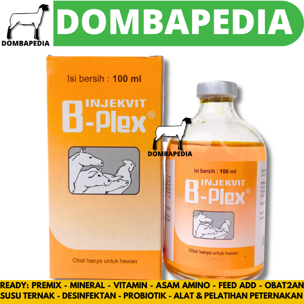 INJEKVIT B PLEX 100ML MEDION - Vitamin B Kompleks Hewan - Vitamin B Complex Hewan - Vitamin B Comple