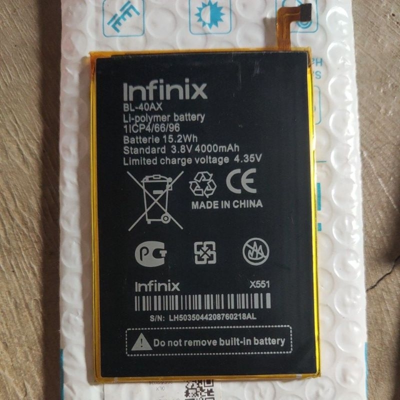 Baterai infinix x551