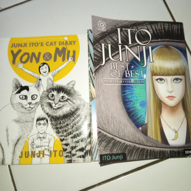 Paket Komik Ito Junji Komik Jepang Ito Junji Best Of Best dan Junji Ito's Cat Diary Yon & Mu Buku Be
