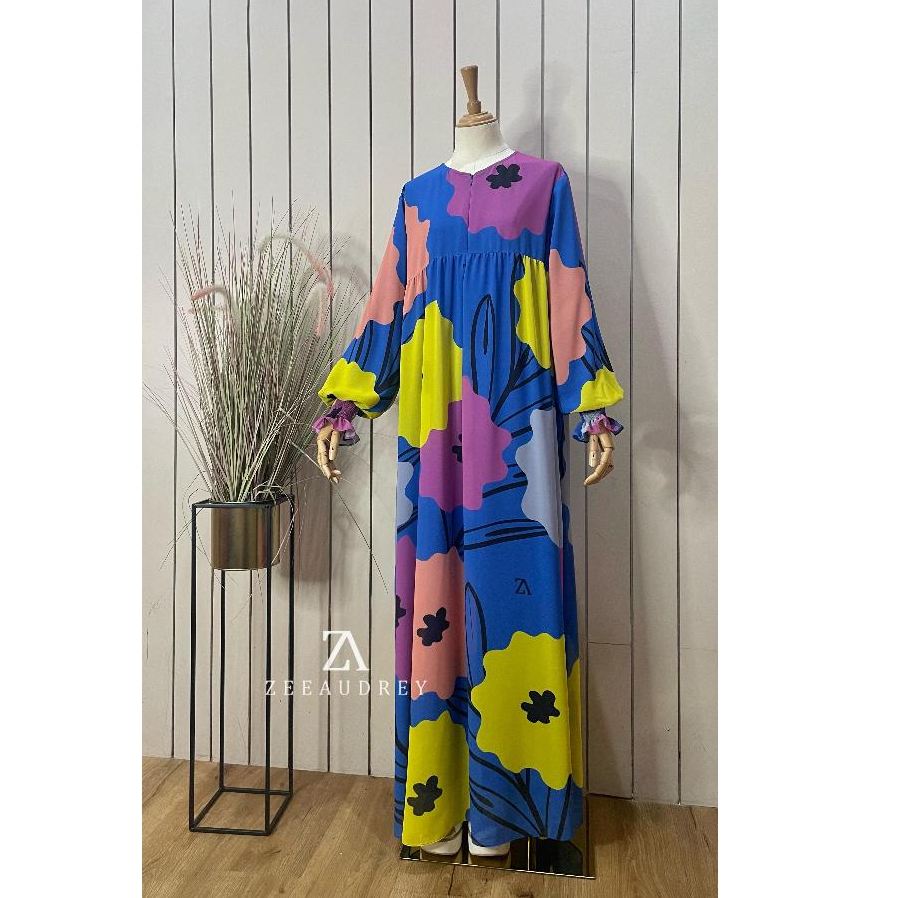 Jihan Dress Printing BY ZEEAUDREY