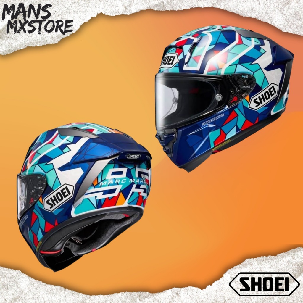 HELM SHOEI X-15 MARQUEZ BARCELONA TC-10 X15 FULL FACE HELMET X-FIFTEEN ORI