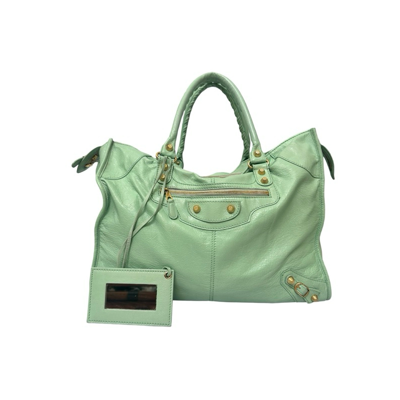Balenciaga Green City Shoulder Bag Kulit Besar ORIGINAL preloved