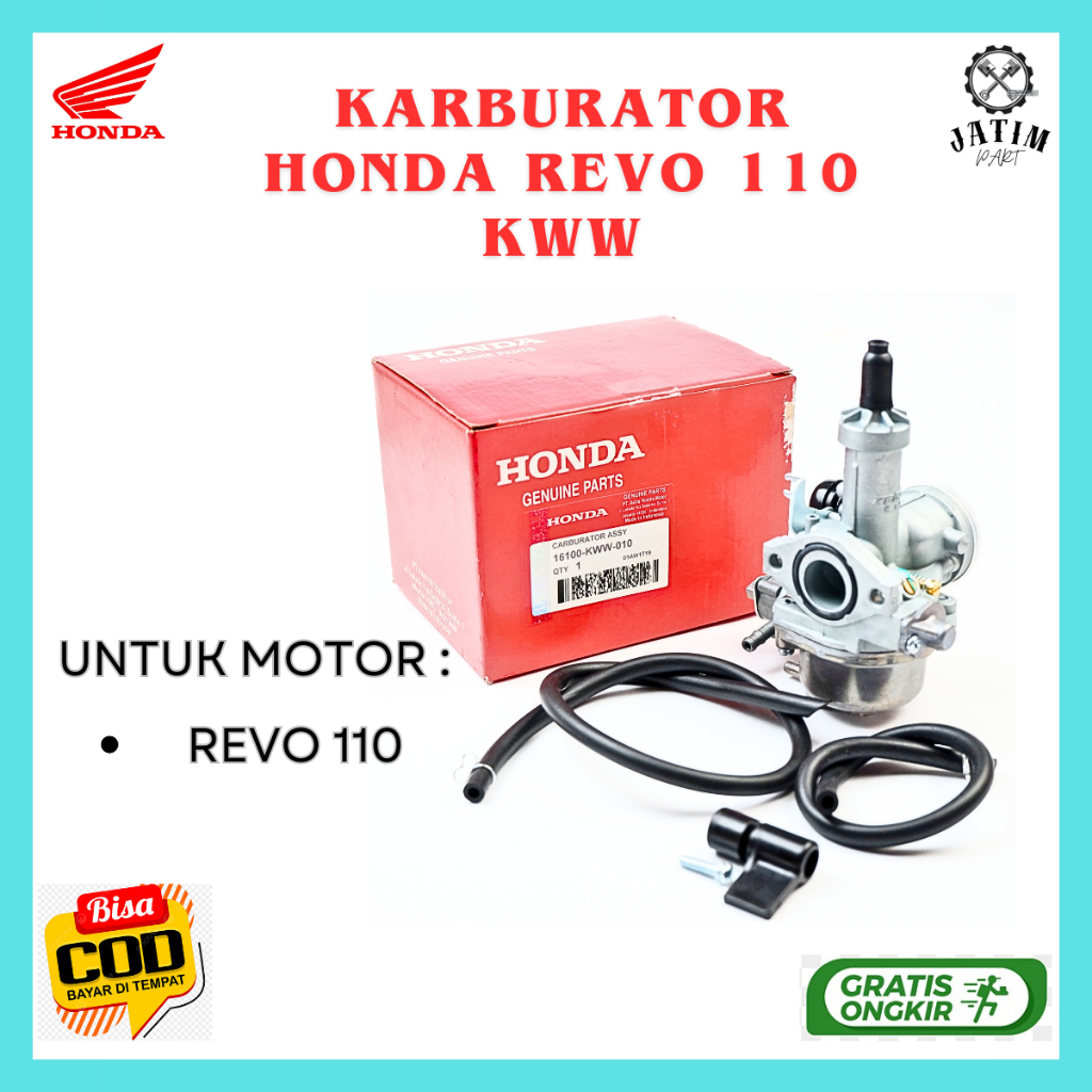 Karburator Honda Revo 110 KWW / Karbu Motor Revo 16100-KWW-010