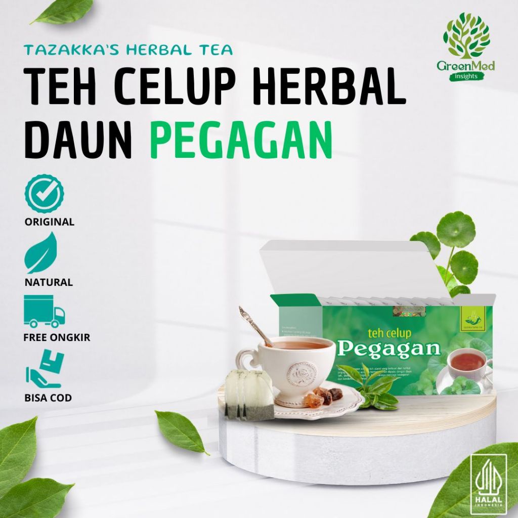 

TEH CELUP DAUN PEGAGAN KERING ORIGINAL HERBAL TAZAKKA ISI 20 KANTUNG TEA BAG VITAMIN DAYA INGAT ANAK