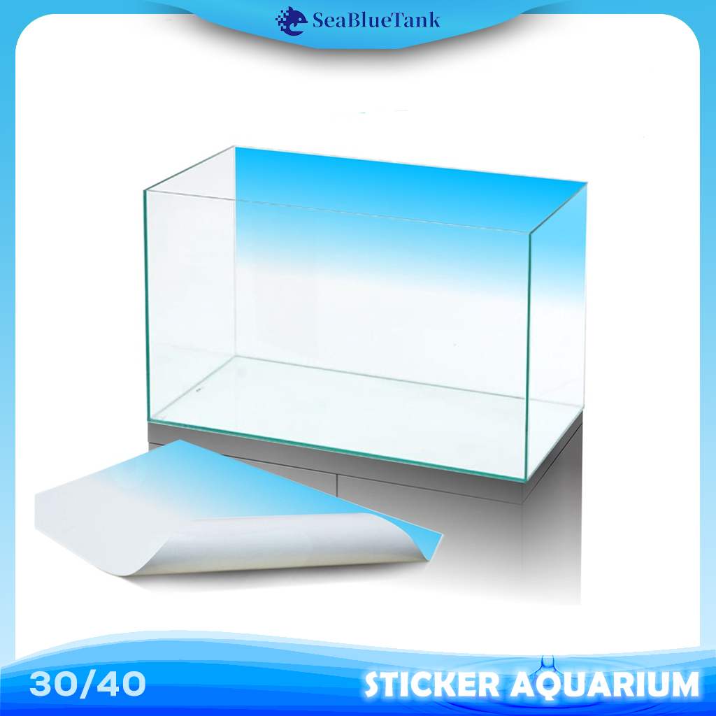 SBT Background Aquarium GRADASI, 30/40 Stiker Aquarium , Wallpaper Aquarium, Aquascape, Stiker belak