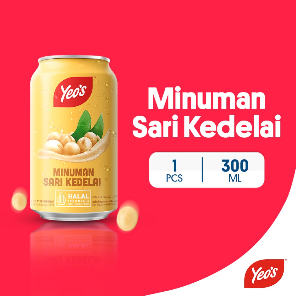 

Yeos Minuman Kaleng Sari Kedelai (Soy Bean) 300ml