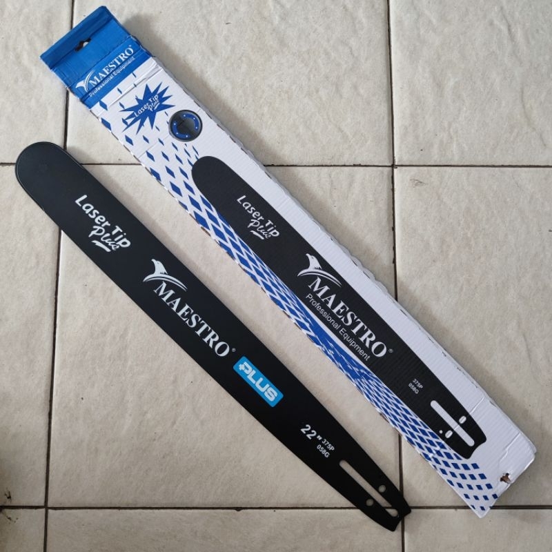 Bar Polos Baja Laser Tip Gergaji Potong Kayu Chainsaw Chain Saw 22" inch Maestro