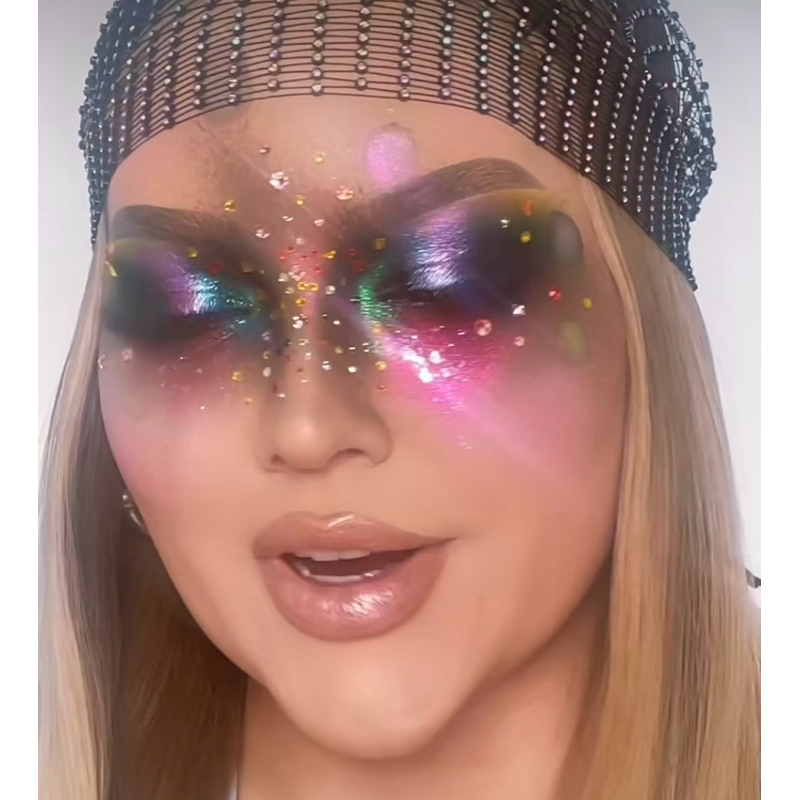 stiker wajah berlian/stiker mata berlian