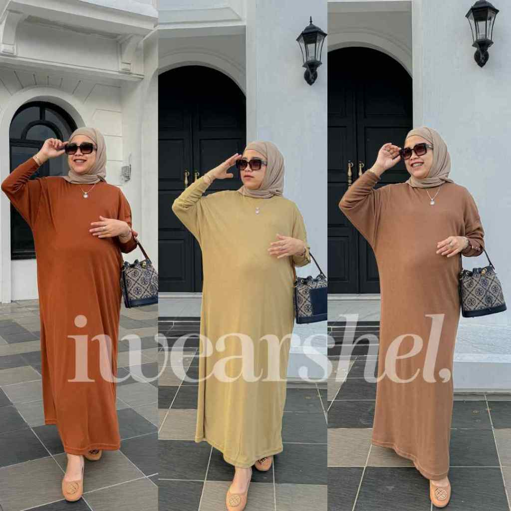 SHADIRA BATWING BUTTON DRESS - MUSLIM WANITA
