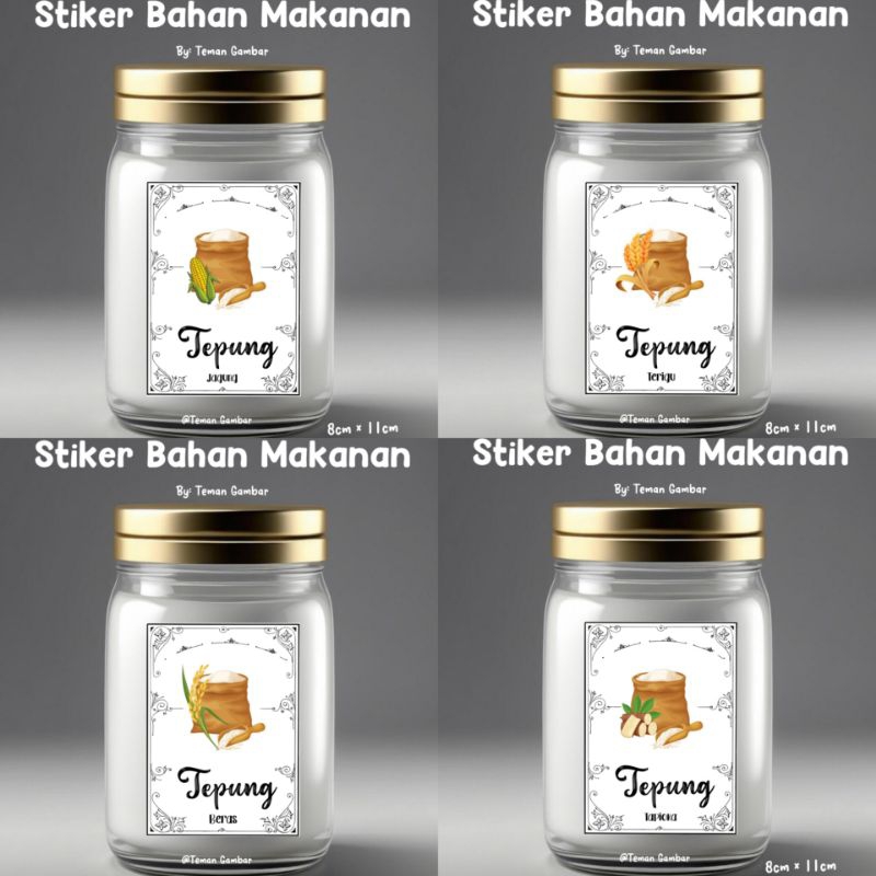 

Stiker Label Toples | Stiker Label Toples Tepung Besar | Stiker Bumbu Dapur estetik | Stiker bumbu dapur murah