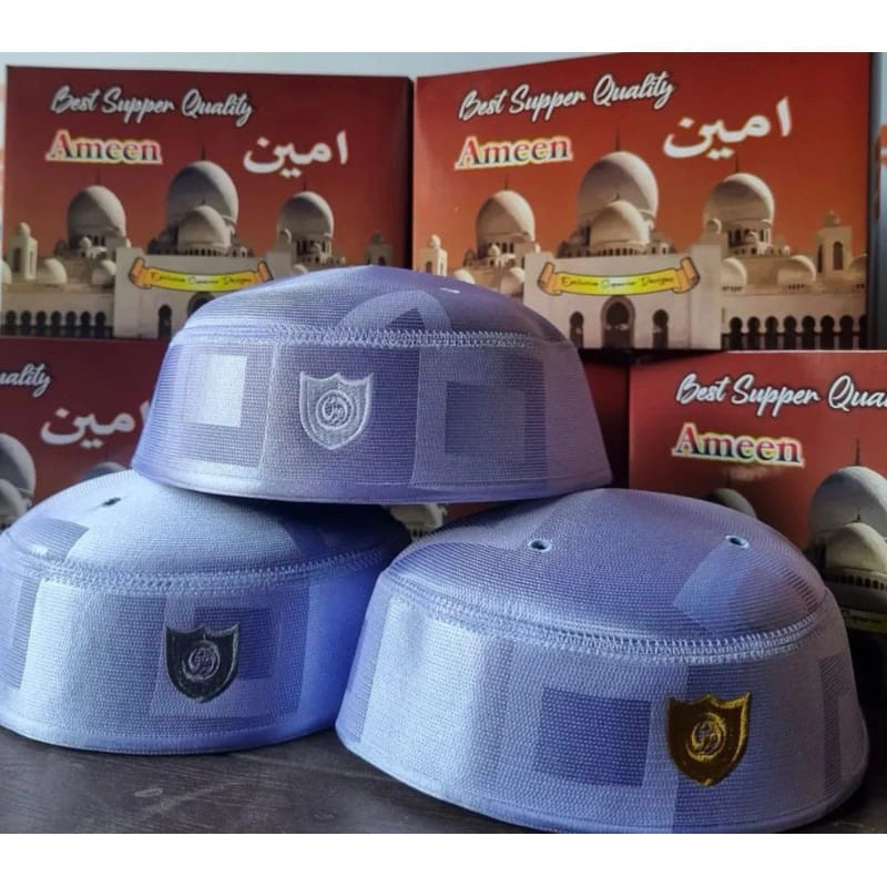 KOPIAH AMEEN MALAYSIA MOTIP TERBARU/ KOPIAH MALAYSIA AMENN / PECI MALAYSIA AMEEN MOTIP KOTAK BESAR /