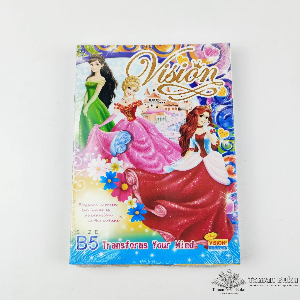 

Buku Tulis Vision 42Lembar 1Pak Isi 6Buku Boxy Big B5 Princess