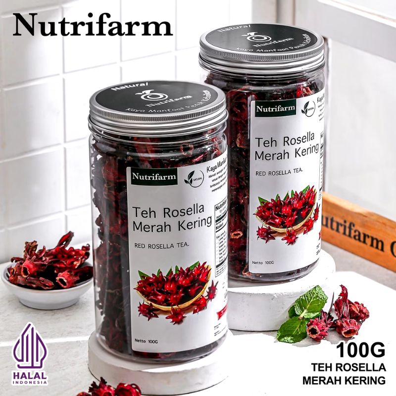 

Teh Bunga Rosella Merah Kering Toples 100g Nutrifarm