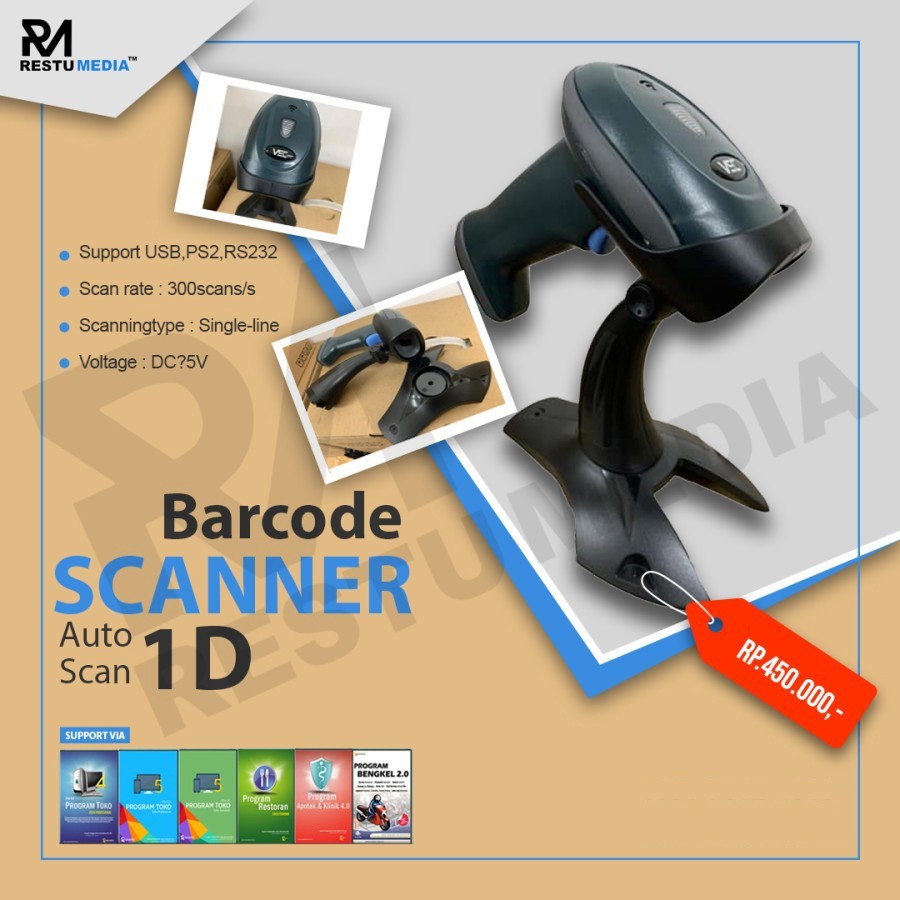 Barcode Scanner Scanlogic - Stand Duduk