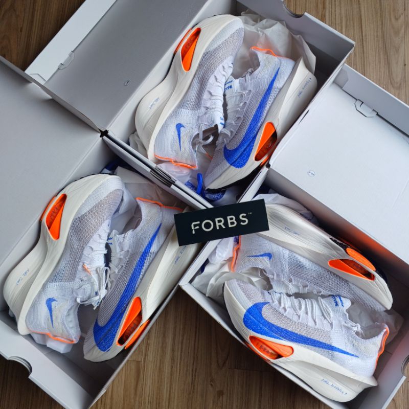 Nike Air Zoom Alphafly Next% 3 FP Blueprint Pack || prototype bowerman orange blue white