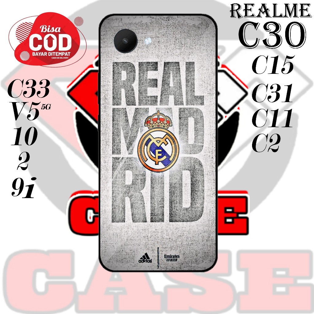 DKC MOTIF REAL MADRID HARDCASE  REALME C30 /  C31 / C33 / C15 / C11 / C2 / REALME 2 / REALME 10 / V5