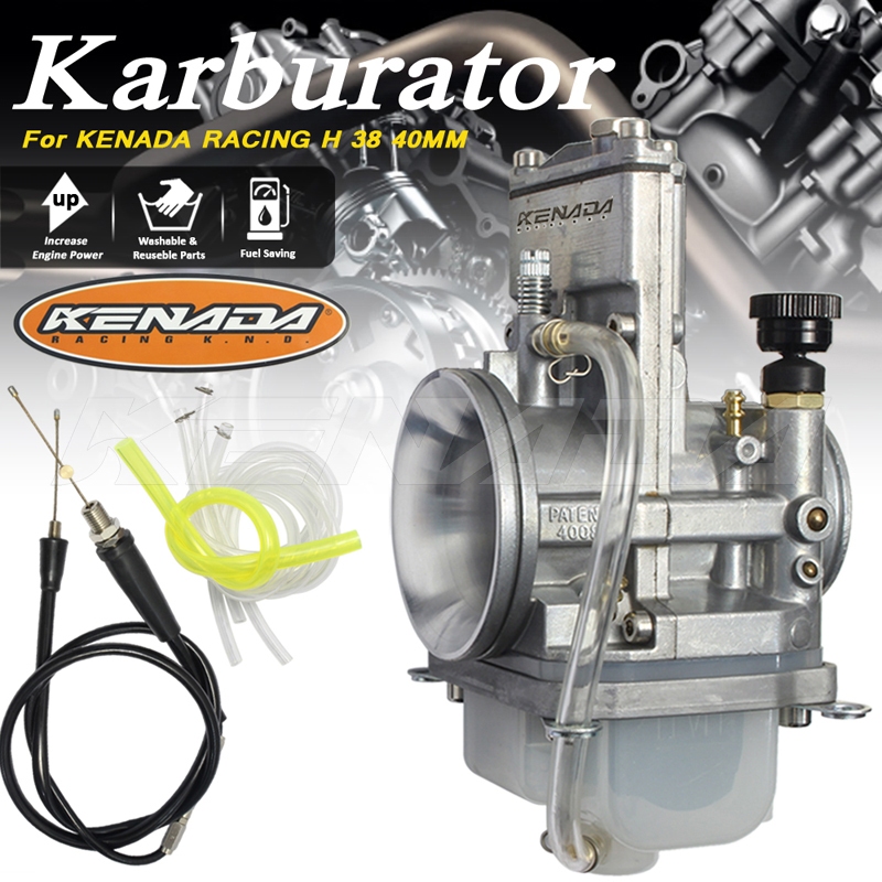 (BISA COD)KENADA RACING POWER JET Karburator Karbu For Lectron 28 30 30 32 34 36 38 40MM Copotan Nor