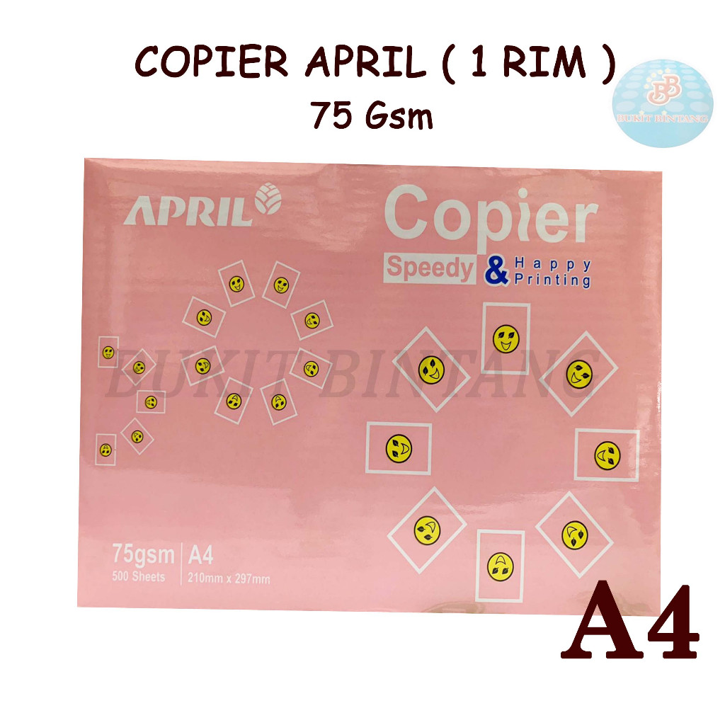 

Kertas HVS Copier April 75 Gsm Ukuran A4 , 1 RIM / 500 Lembar