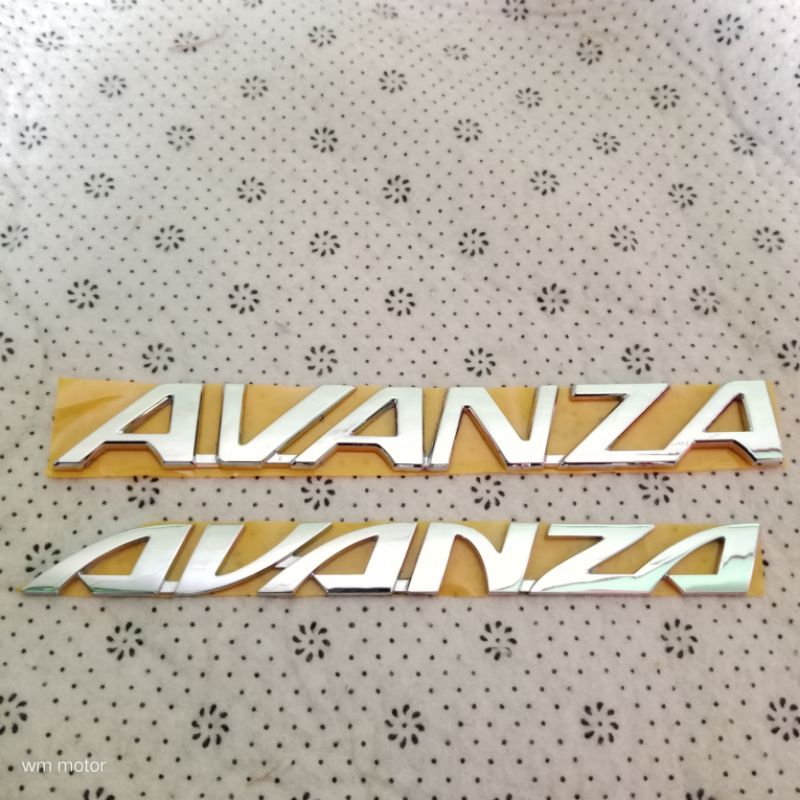 emblem tulisan avanza AVANZA original