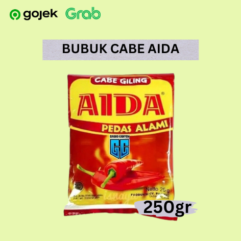 

Bubuk Cabe Tabur Instan - Bubuk Cabe Aida 250gr