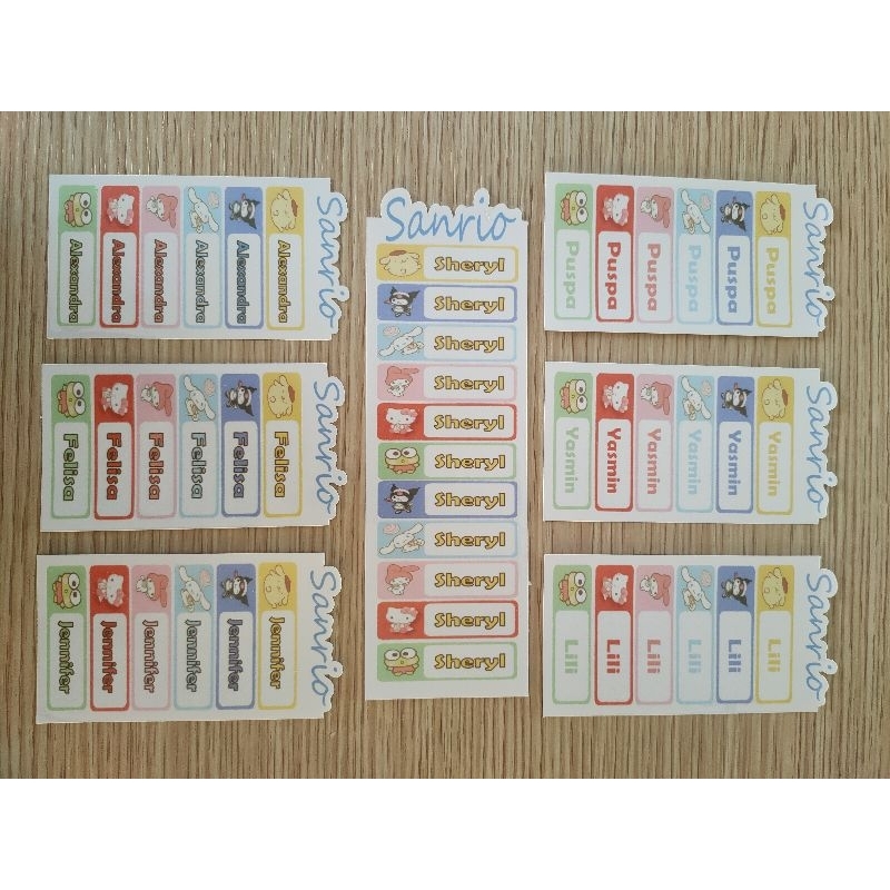 

Ide Hampers - Sticker nama custom 50pcs atau lebih tergantung ukuran