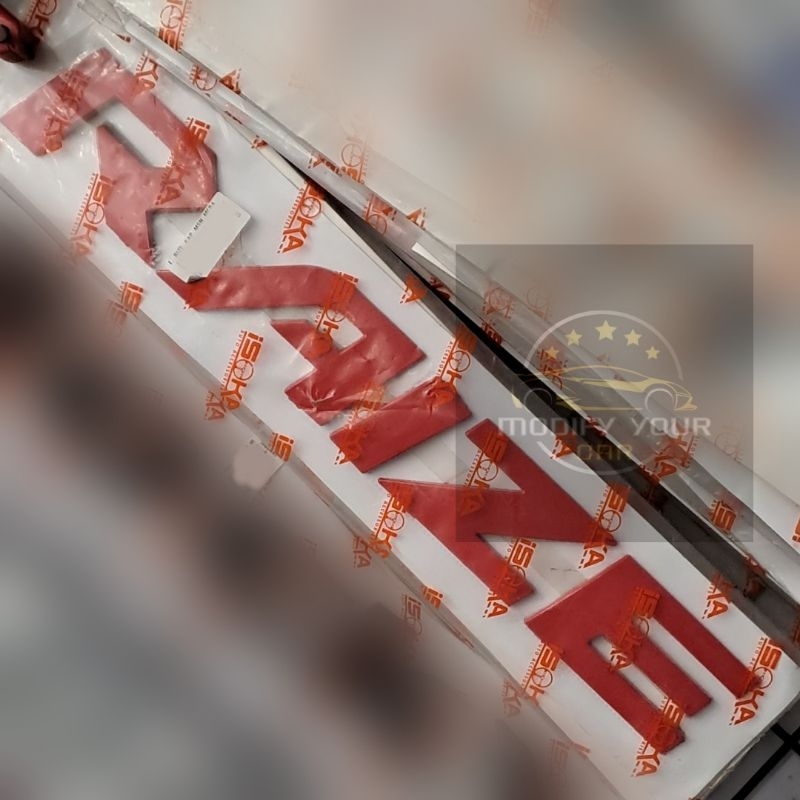 Emblem Kap Mesin Toyota Raize Merah