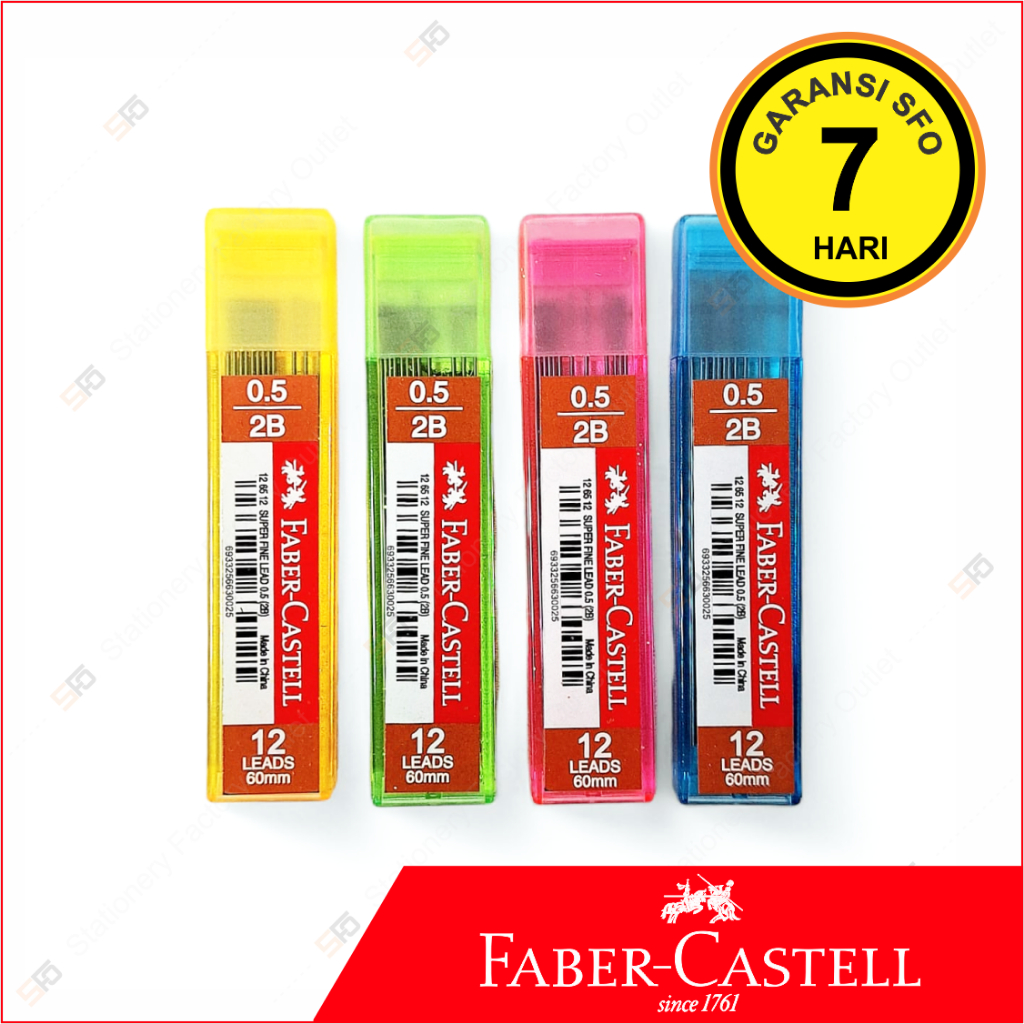 

Isi Pensil Mekanik Faber Castell 0.5mm Eco (2B)