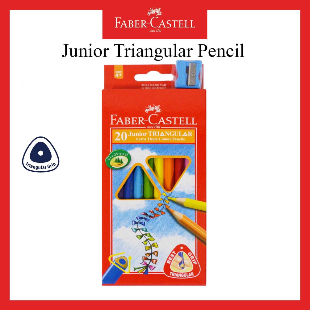 

KODE Q6E4 Pensil Warna Faber Castell Junior 2 Warna Junior Triangular Colour Pensil Untuk Anak TK Gratis Rautan