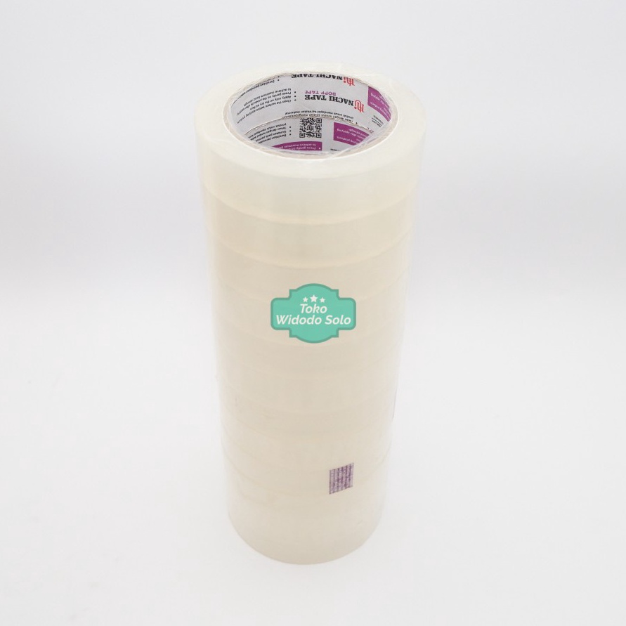 

Isolasi Lakban OPP Nachi Tape Bening 24mm 1 Inch Transparan Loose Pack 72 Yards 12 Buah KODE H1V8