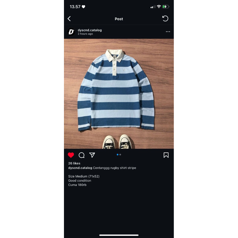 RUGBY SHIRT NIKE STRIPE DY