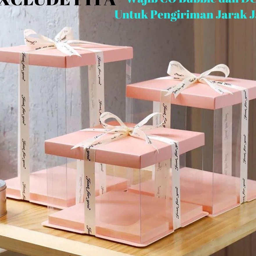 

Hemat CAKE BOX MIKA TRANSPARAN KOTAK KUE MIKA GIFT BOX KEKINIAN SIZE 17 DAN 24 CM DAN 21 CM NEW SIZE KOTAK MIKA TRANSPARAN KOTAK HAMPERS GIFT BOX KEKINIAN KOTAK PENYIMPANAN KOTAK KUE AESTHETIC
