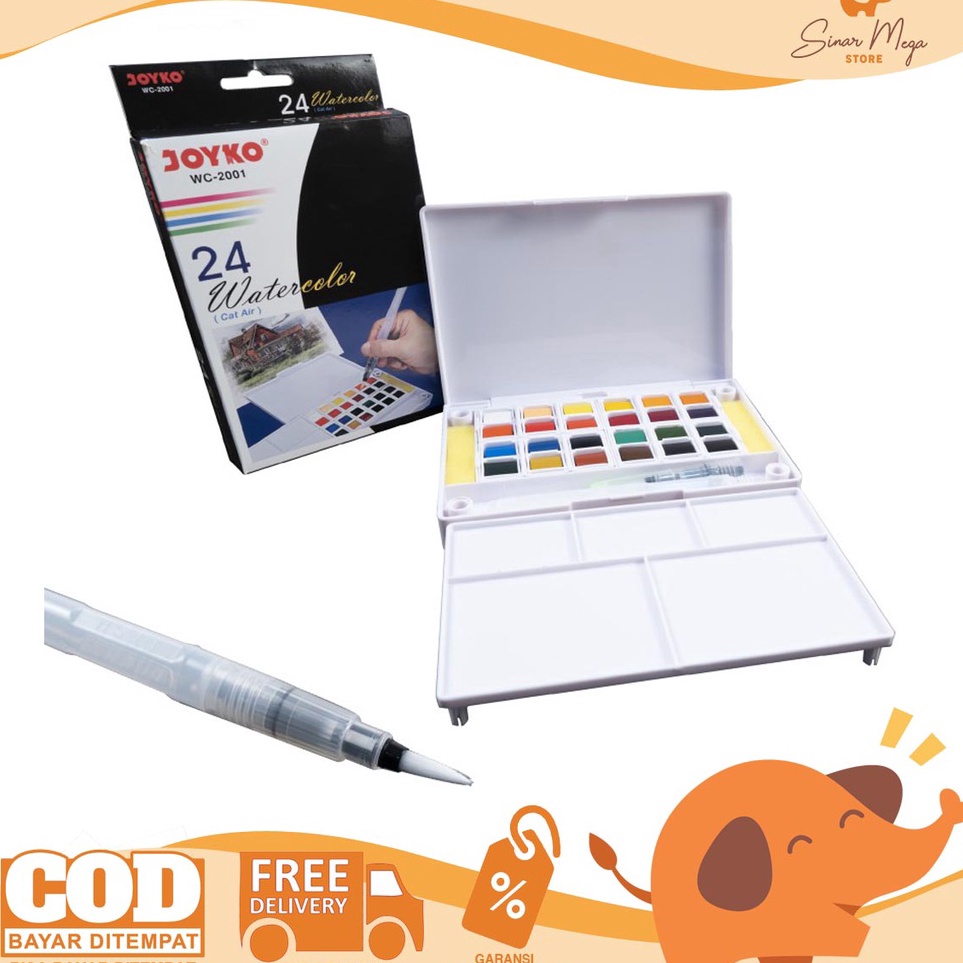 

KODE P5P6 Joyko Water Color 24 Warna WC21 Car Air 24 Warna Murah Berkualitas