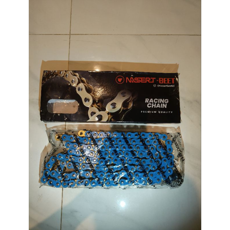 Rantai Nassertbeet O-ring HPO 520 / 130L warna merah red blue biru black hitam emas gold for  cbr250