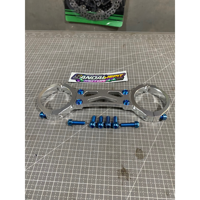 BORGOL SHOCK SKOK SHOK DEPAN MEGAPRO TIGER SET BAUT TITANIUM GR5 ORIGINAL STABILIZER SHOCK SKOK SHOK