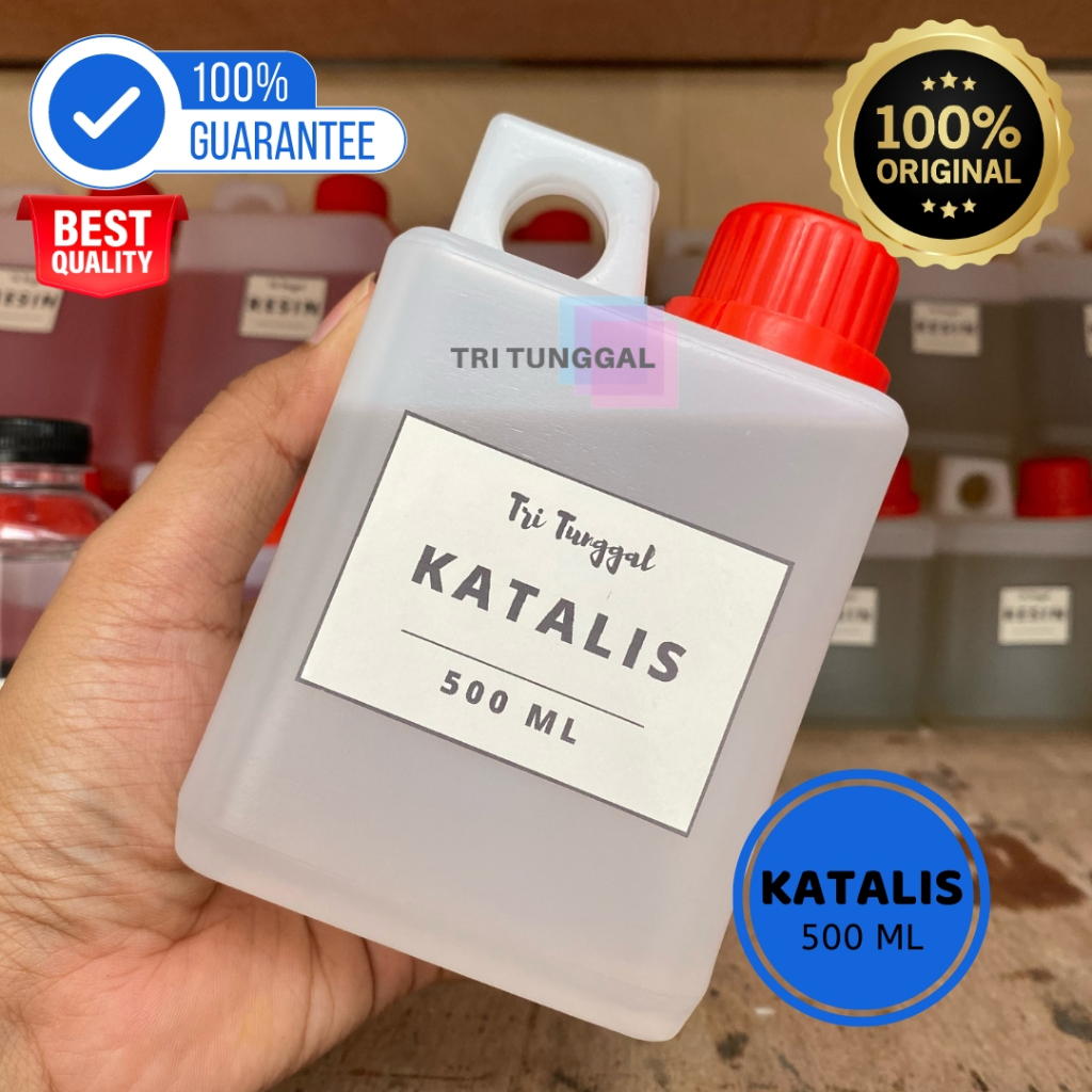 Katalis 500ml Resin Cepat Keras Pengeras Catalis Fiber Acrylic DIY Keruh Bening Botol Bottle Transpa