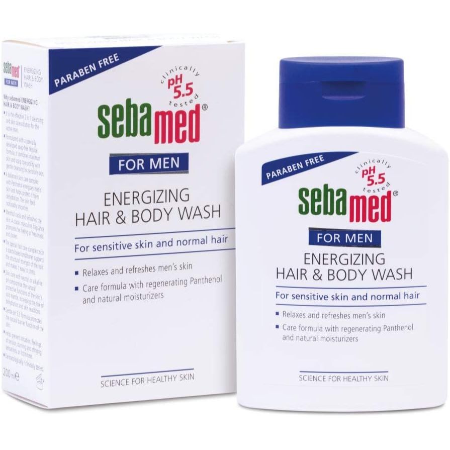 Sebamed for Men Energizing Hair & Body Wash 200 mL Box 200 mL