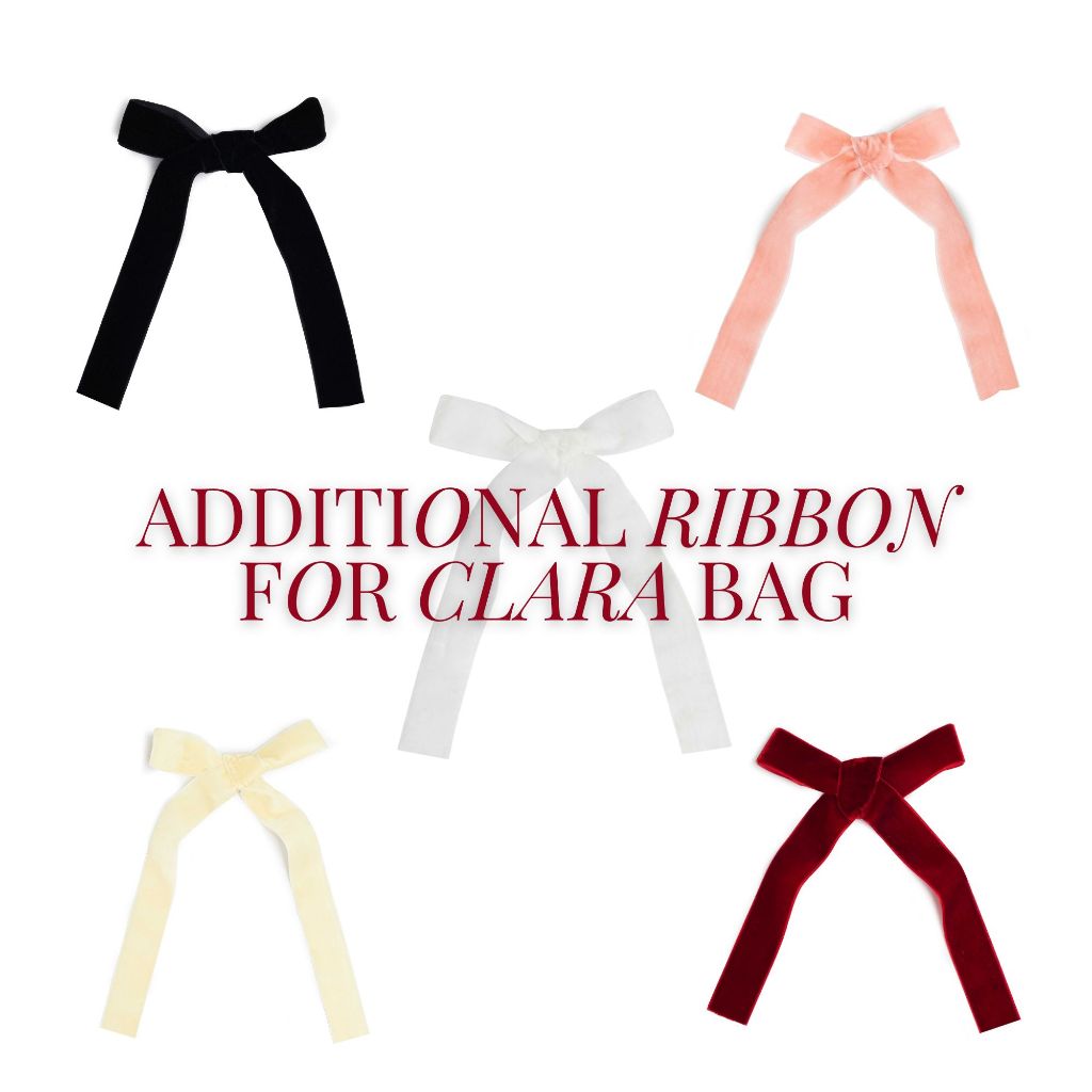 

PITA | Additional Ribbon for Clara Bag Bow Coquette Velvet Semi Bludru