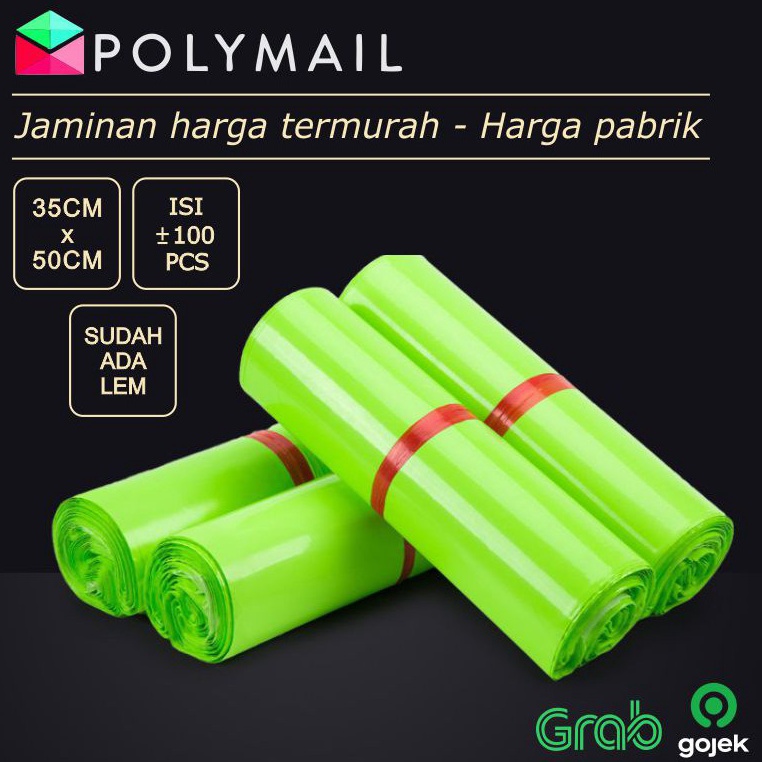 

KODE I3M7 POLYMAILER 1PCS 35x5CM GREEN GLOSSY PLASTIK POLYMAILER HIJAU