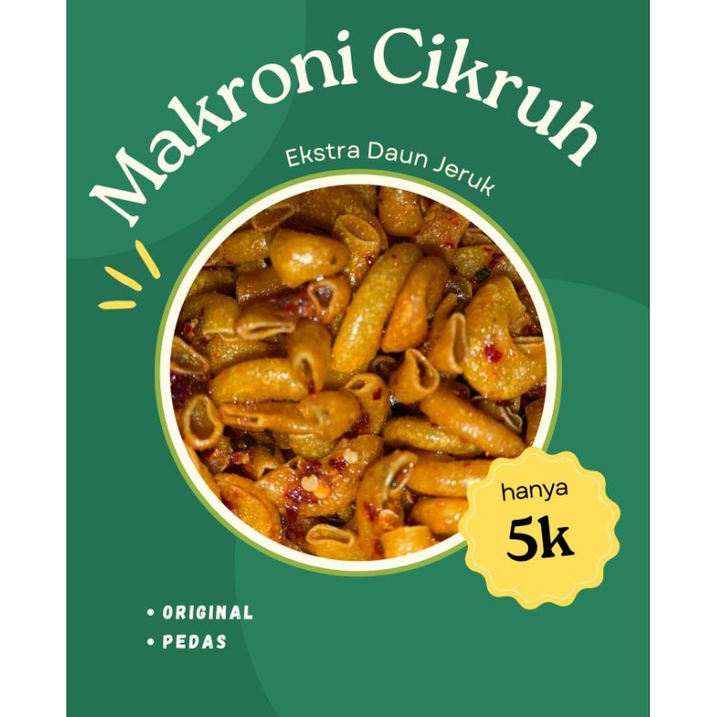 

MAKARONI CIKRUH SIKARIN!