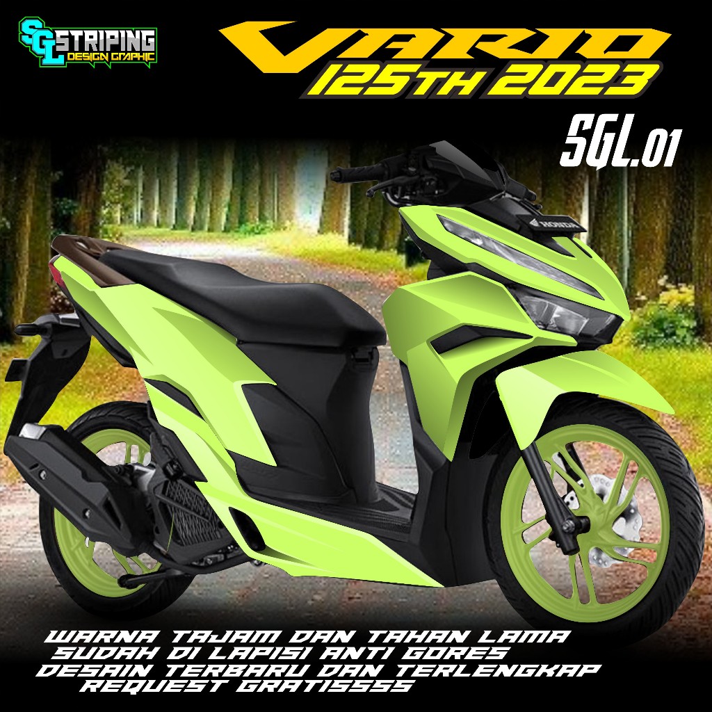 DECAL VARIO 125 NEW 2022 STIKER DECAL VARIO 125 NEW BEBAS CUSTOM NAMA SGL.01