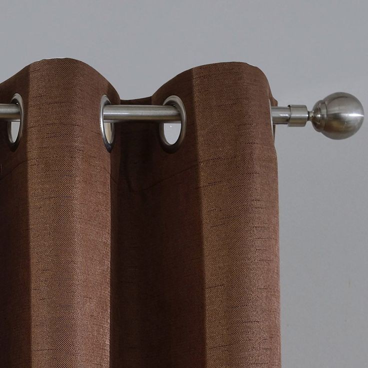 Poni gorden coklat tua blackout bahan import polos minimalis