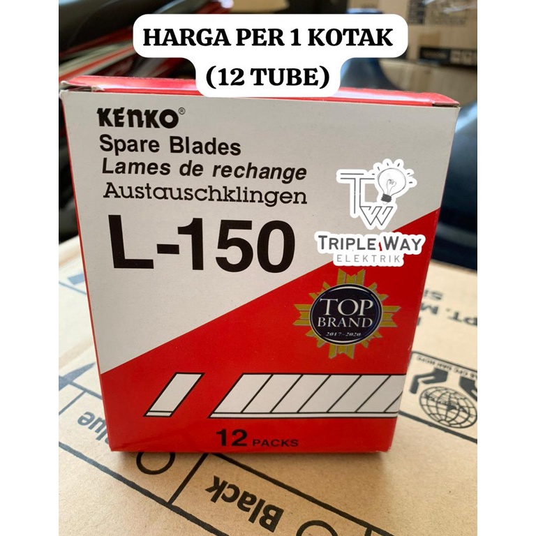 

KODE T7L9 REFILL cutter BESAR L15 Kenko harga untuk 1 kotak 12tube