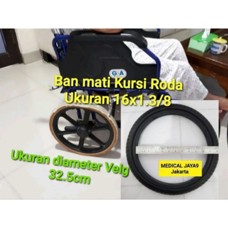 Ban kursi roda ukuran 16x1.3/8