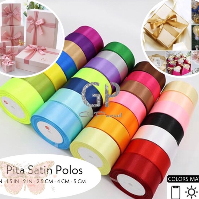 

Boom Rol 2 Yard PITA SATIN 4MM 15 IN POLOS 112 INCH SATEEN RIBBON PITA KADO 4 CM