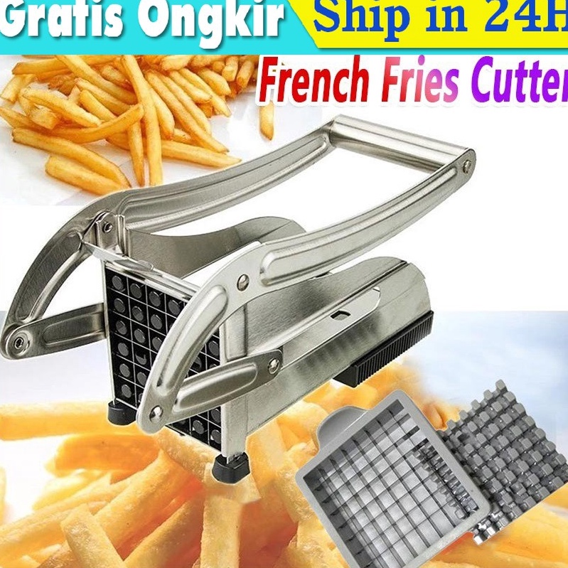 

KODE J3U4 Alat Pemtong Kentang Potato Cutter Chopper French Fries