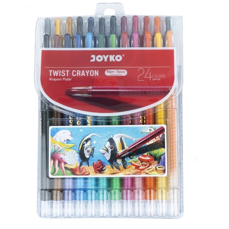 

KODE D4I8 Crayon PUTAR Joyko 24w per 12 lusin