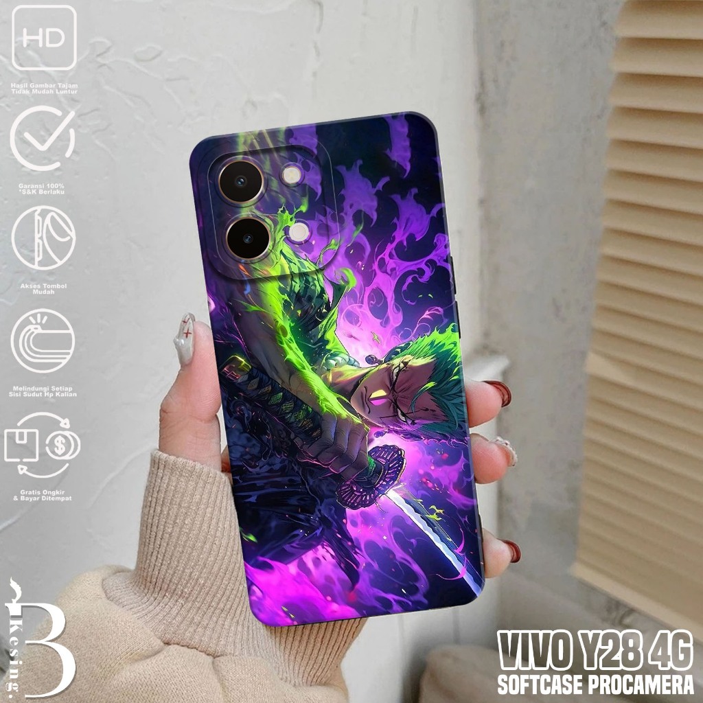 Case VIVO Y28 4G - Casing VIVO Y28 4G Motif Roronoa Zoro - Silikon Hp VIVO Y28 4G - Softcase Hp VIVO