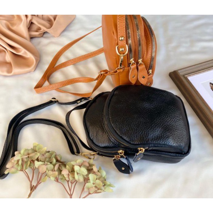 Top Dompet HP selempang kulit asli Tas selempang hp